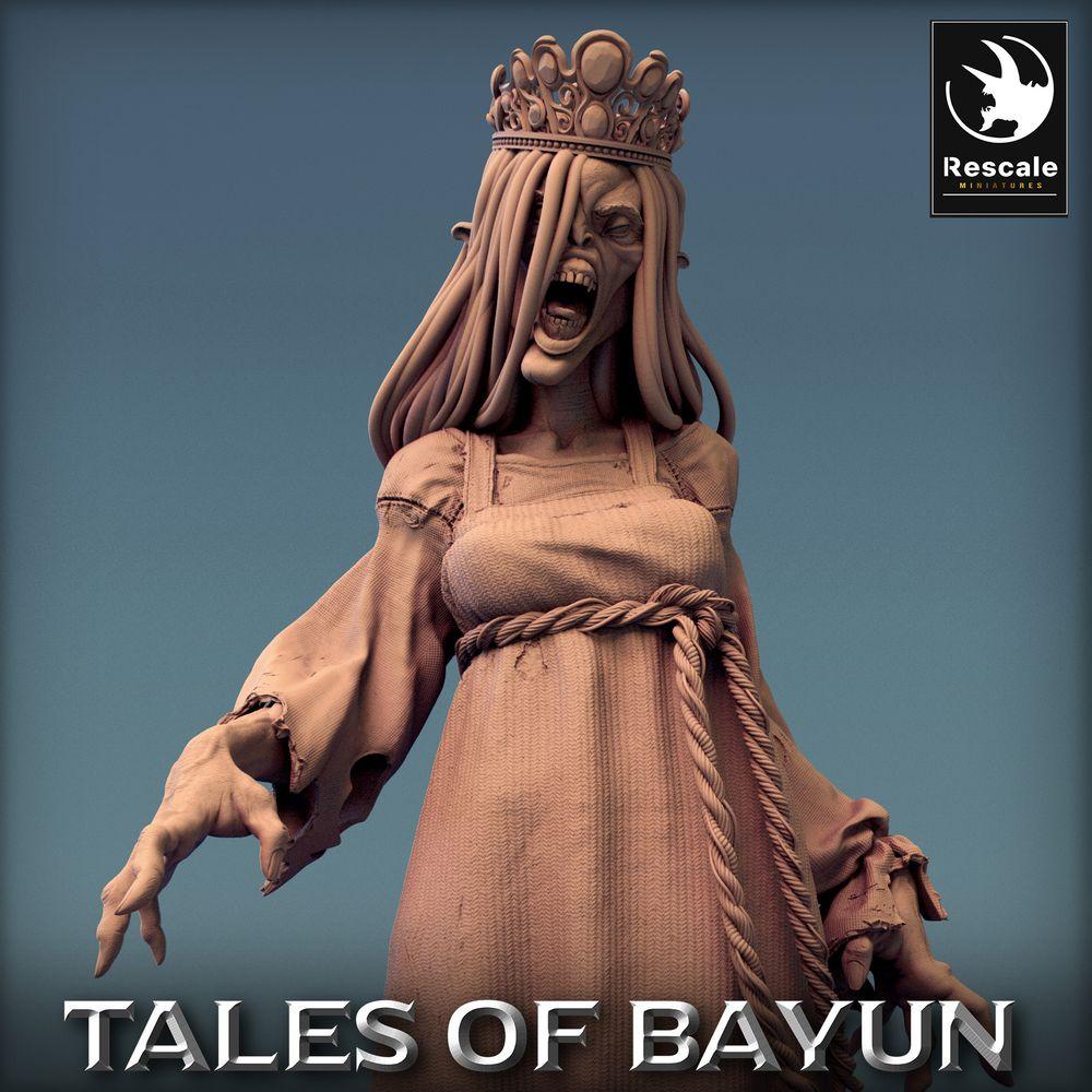 Produktfoto Tabletop 28mm Lord of the Print (LotP) 0: Tabletop Miniatur: Kikimora Prinzessin (Kikimora Princess), Banshee Geisterhexe, verfluchte Totenbraut, untote Adlige (24_01_F2)