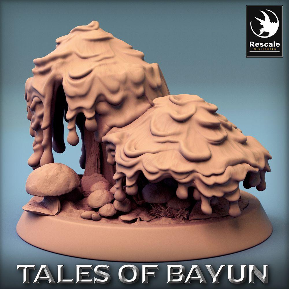 Produktfoto Tabletop 28mm Lord of the Print (LotP) 0: Tabletop Miniatur: Pilzmonster, Sporenwesen - Pilzhain Scatter Terrain, Objective Marker (24_01_B)