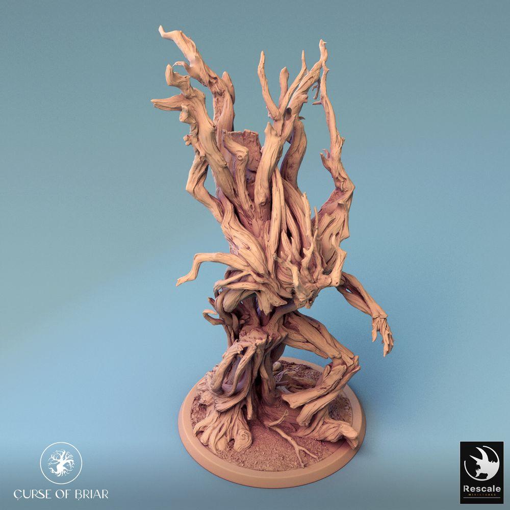 Produktfoto Tabletop 28mm Lord of the Print (LotP) 0: Fantasy Figur: Waldgeist Baumwesen, Wurzelgolem Dornenwächter, Dryadenfürst (24_07_F3)