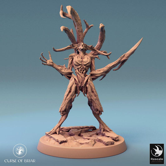 Produktfoto Tabletop 28mm Lord of the Print (LotP) 0: Tabletop Miniatur: Woodfey Waldgeist-Treant, Dornenfürst, Naturdämon (24_07_A2)