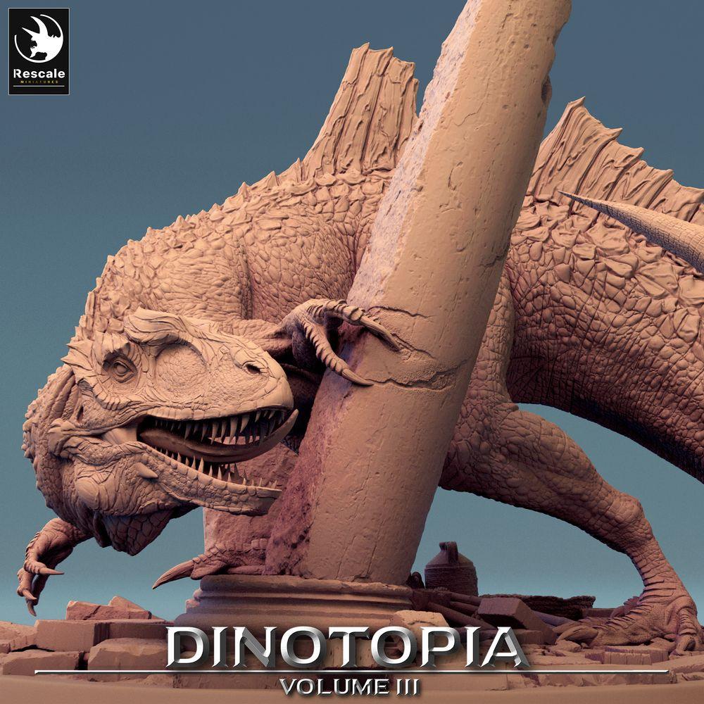 Produktfoto Tabletop 28mm Lord of the Print (LotP) 0: Tabletop Miniatur: Concavenator Raubsaurier, Urzeitbestie, drachenartige Riesenechse, Bossmonster (24_06_C6)