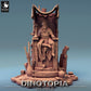 Produktfoto Tabletop 28mm Lord of the Print (LotP) 0: Tabletop Miniatur: Thronender Wüstenkönig, Sultan, Kalif - Palast-Herrscher auf Thron, Diorama Szenenbase (24_06_E12)