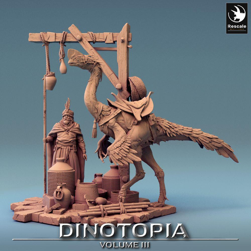 Produktfoto Tabletop 28mm Lord of the Print (LotP) 0: Tabletop Miniatur: Wüstenwächter Speerträger und Raptor-Reiter, Nomadenkrieger, Karawanenwache (24_06_E16)