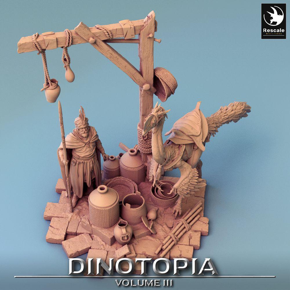 Produktfoto Tabletop 28mm Lord of the Print (LotP) 0: Tabletop Miniatur: Wüstenwächter Speerträger und Raptor-Reiter, Nomadenkrieger, Karawanenwache (24_06_E16)