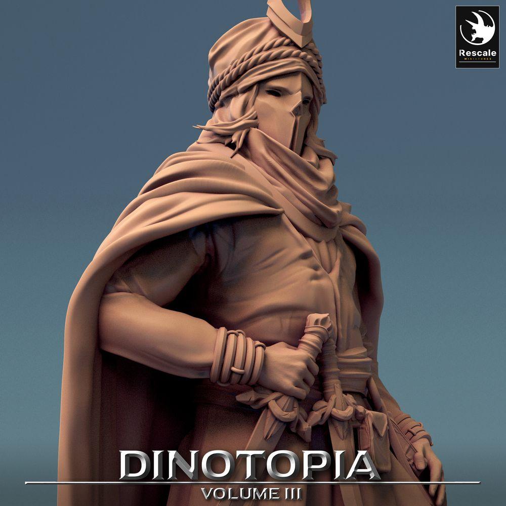 Produktfoto Tabletop 28mm Lord of the Print (LotP) 0: Tabletop Miniatur: Wüstenkrieger, Säbelkämpfer und Assassine, Nomadenfürst, Anführer der Karawanenwache (24_06_E17)