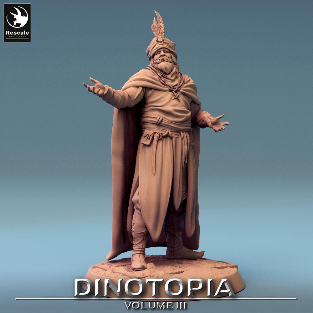 Produktfoto Tabletop 28mm Lord of the Print (LotP) 0: Fantasy Figur: Händlerfürst und Wüsten-Emir, Orakel, Diplomat und Karawanenführer (24_06_E15)