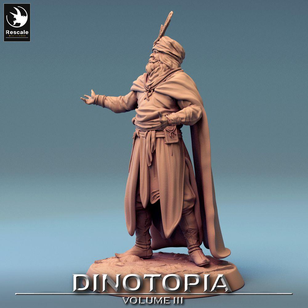Produktfoto Tabletop 28mm Lord of the Print (LotP) 0: Fantasy Figur: Händlerfürst und Wüsten-Emir, Orakel, Diplomat und Karawanenführer (24_06_E15)