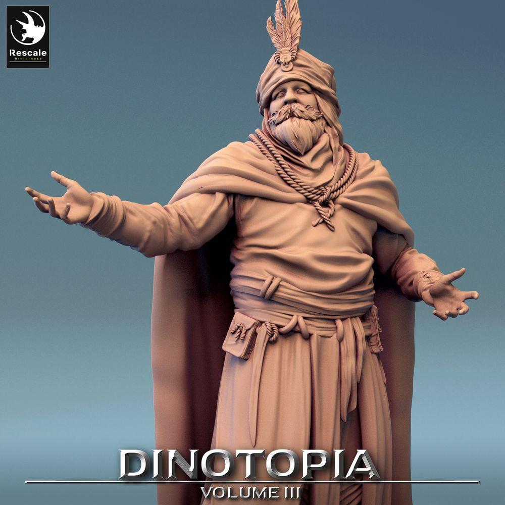 Produktfoto Tabletop 28mm Lord of the Print (LotP) 0: Fantasy Figur: Händlerfürst und Wüsten-Emir, Orakel, Diplomat und Karawanenführer (24_06_E15)