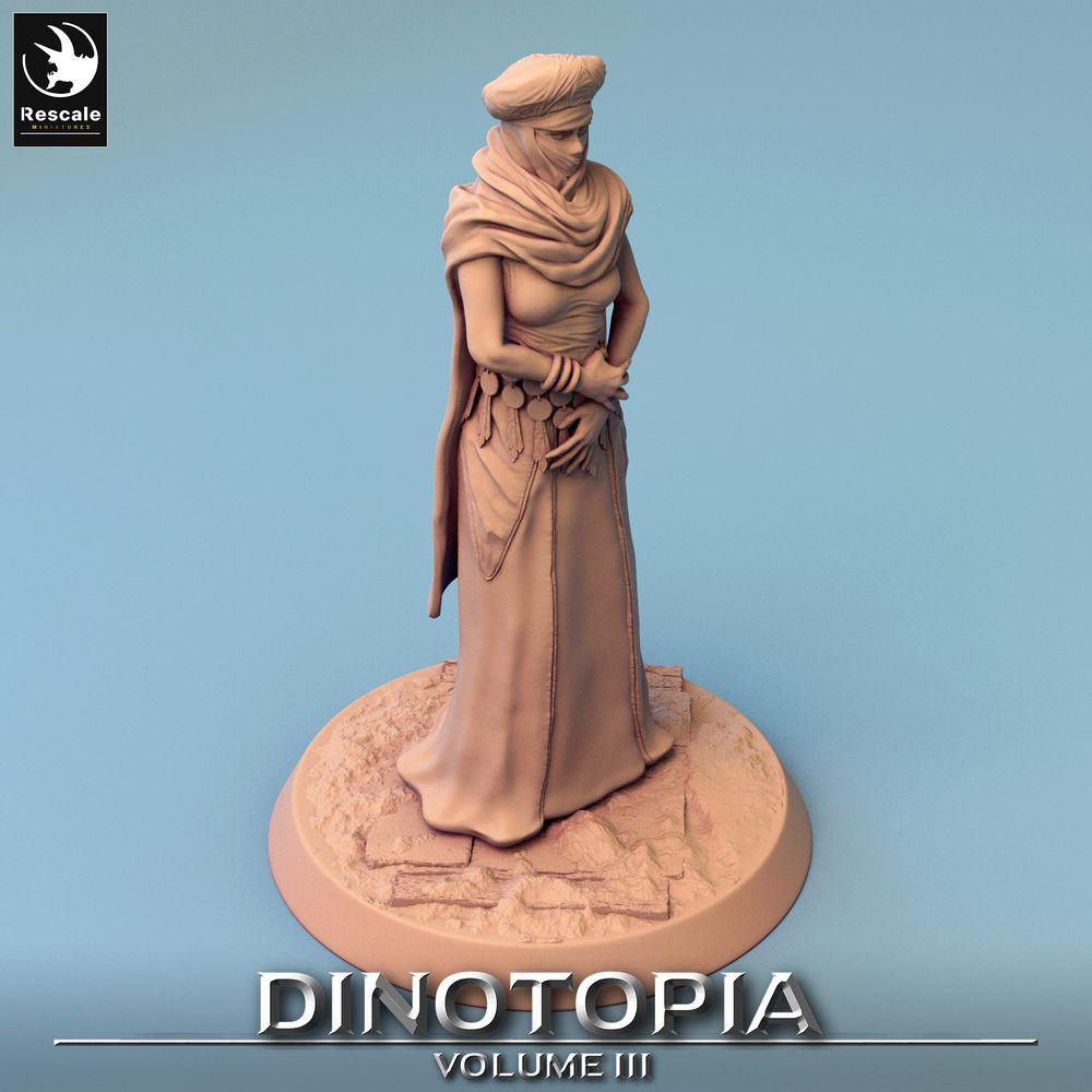 Produktfoto Tabletop 28mm Lord of the Print (LotP) 0: Tabletop Miniatur: Wüstenpriesterin, verschleierte Seherin, Orakel, Mystikerin (24_06_E24)