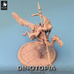 Produktfoto Tabletop 28mm Lord of the Print (LotP) 0: Tabletop Miniatur: Oviraptor Raptor‑Reiter mit Lanze, Saurierreiter Skirmisher, leichte Nomadenkavallerie (24_06_D4)