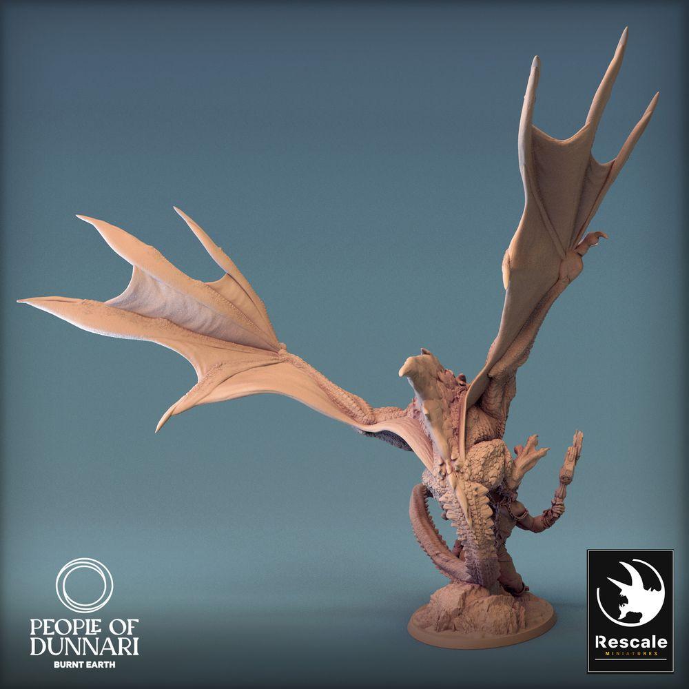 Produktfoto Tabletop 28mm Lord of the Print (LotP) 0: Tabletop Miniatur: Wyvern Angriff auf Kettenkrieger - Drachenminiatur, Lindwurm, Wyvern Attack (24_03_K1)