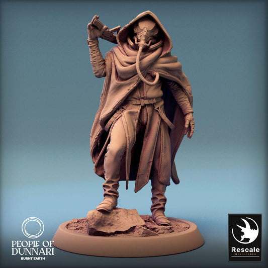 Produktfoto Tabletop 28mm Lord of the Print (LotP) 0: Tabletop Miniatur: Dunnari Zephyr Sandrider Chief - Sandreiter Anführer, Wüsten-Nomade, Scout/Ranger, Scharfschütze (24_03_H15)