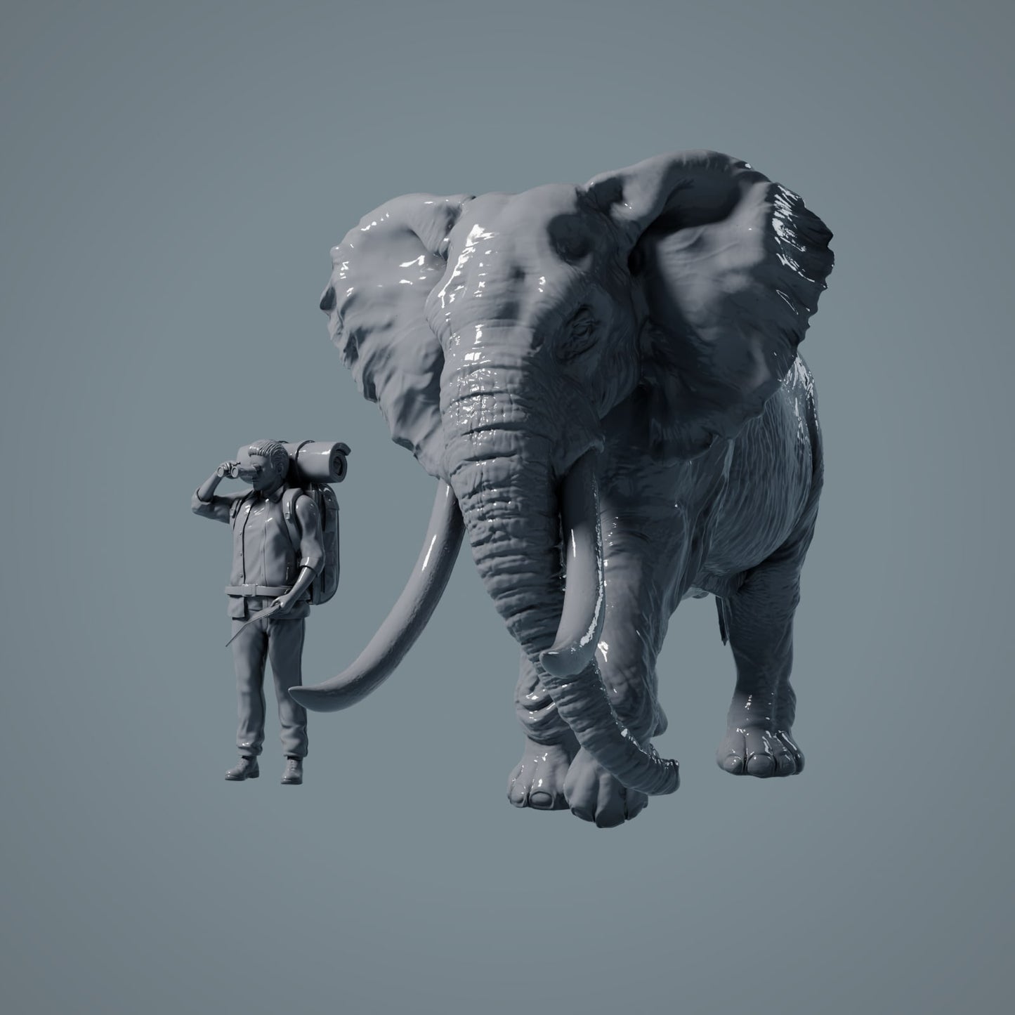 Afrikanischer Elefant - Tiere der Savanne (23_02_01)