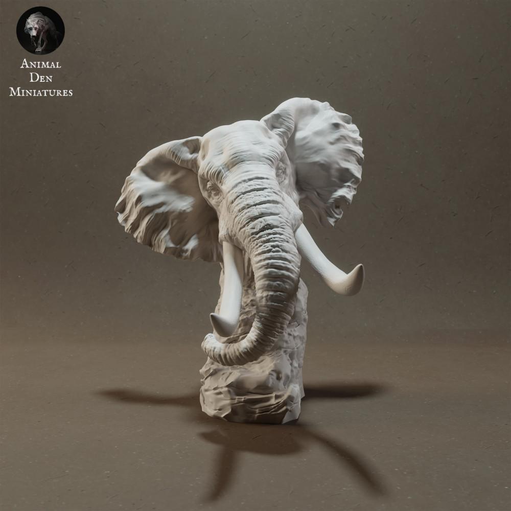Produktfoto Tierfigur Animal Den Miniatures 0: Wildtier Tierfigur: Afrikanischer Buschelefant - Büste (23_03_10)