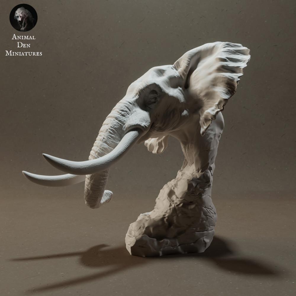 Produktfoto Tierfigur Animal Den Miniatures 1: Wildtier Tierfigur: Afrikanischer Buschelefant - Büste (23_03_10)