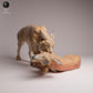 Produktfoto Tabletop 28mm Lord of the Print (LotP) 3: Wildtier Tierfigur: Eurasischer Luchs mit Beute (26_07_03)