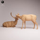 Produktfoto Tabletop 28mm Lord of the Print (LotP) 1: Wildtier Tierfigur: Damhirsche - Bock und Kuh (26_01_01)