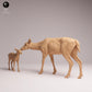 Produktfoto Tabletop 28mm Lord of the Print (LotP) 0: Wildtier Tierfigur: Damhirschkuh - mit Kalb (26_01_04)