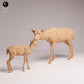 Produktfoto Tabletop 28mm Lord of the Print (LotP) 2: Wildtier Tierfigur: Damhirschkuh - mit Kalb (26_01_04)