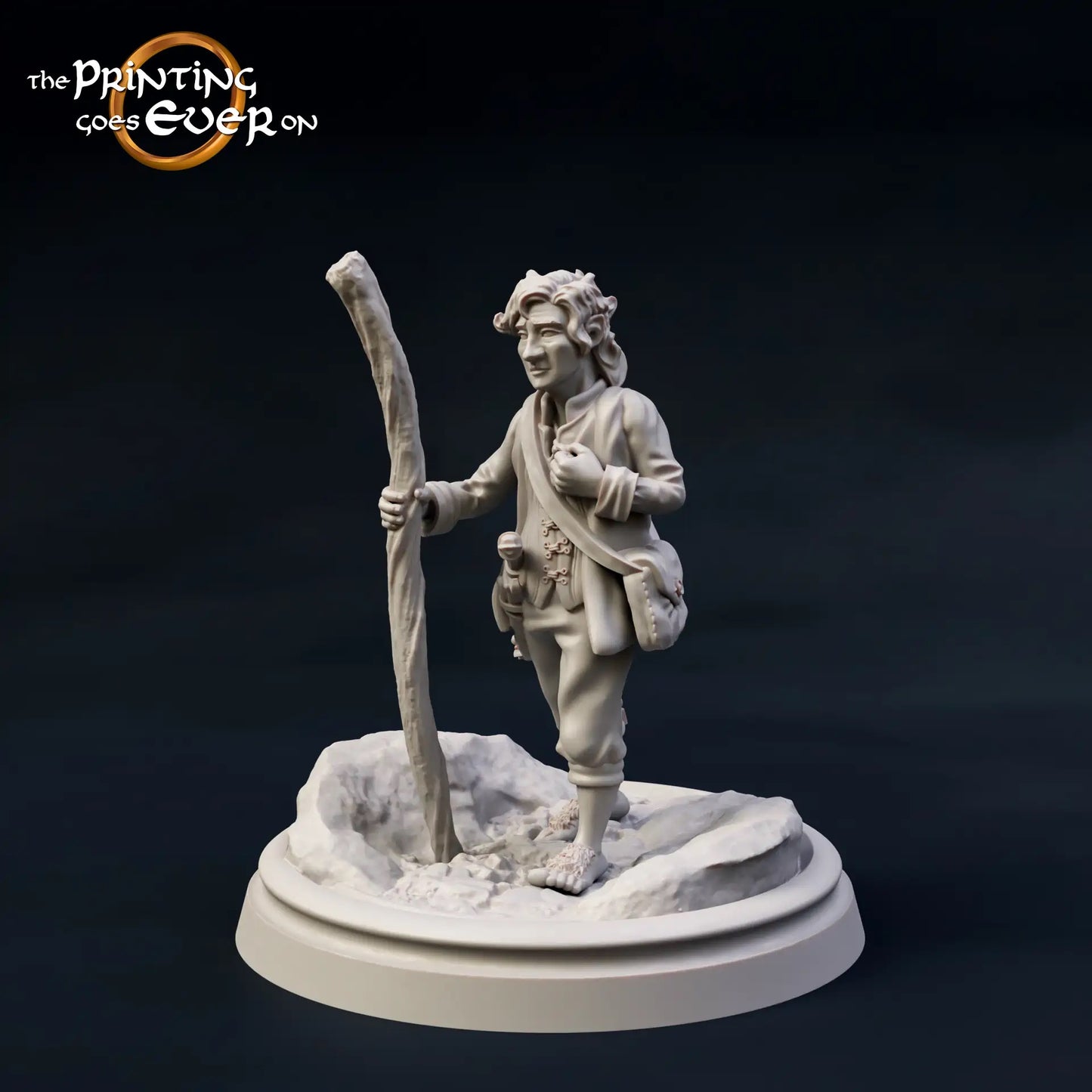 Produktfoto Tabletop 28mm The Printing Goes Ever On (TPGEO)  0: 9 Helden in Wanderpose: Gefährten aus Menschen, Elben, Zwergen und Halblingen - Wanderer
