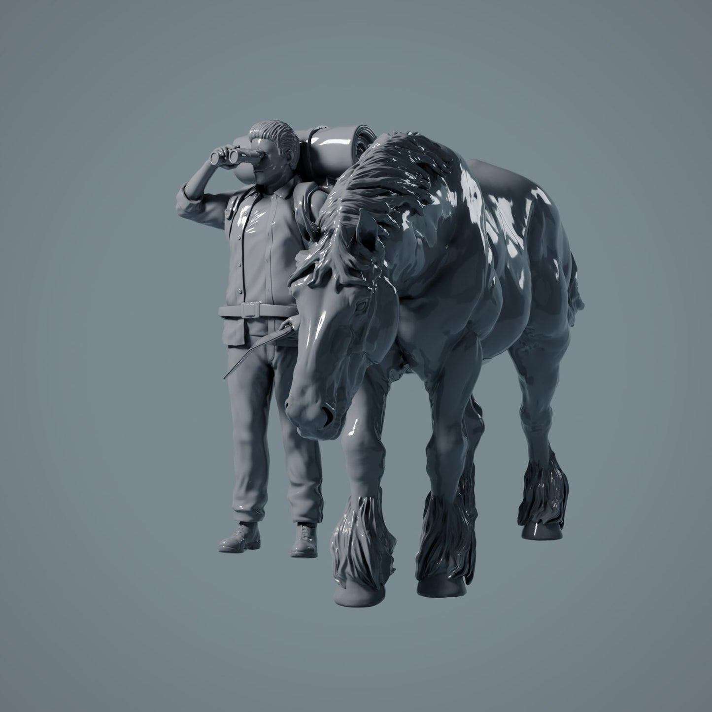 Farm Tier Figur: futterndes Pferd - Suffolk Punch (a015)