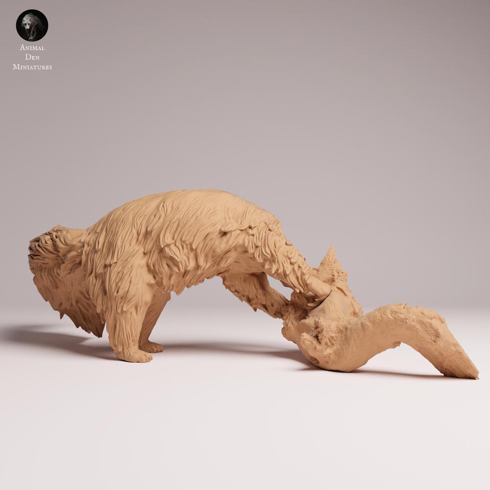 Produktfoto Tabletop 28mm Lord of the Print (LotP) 1: Wildtier Tierfigur: Grosser Ameisenbaer - fressend