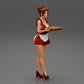 Diorama Modellbau Produktfoto 0: Diorama-Miniatur: Dienstmädchen mit Tablett voller Cupcakes, stehende Figur (Ref Nr. A48)