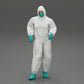 Diorama Modellbau Produktfoto 0: Diorama-Miniatur: Mann im Vollschutzanzug mit Kapuze, Maske & Handschuhen (Ref Nr. A50)