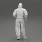Diorama Modellbau Produktfoto 9: Diorama-Miniatur: Mann im Vollschutzanzug mit Kapuze, Maske & Handschuhen (Ref Nr. A50)