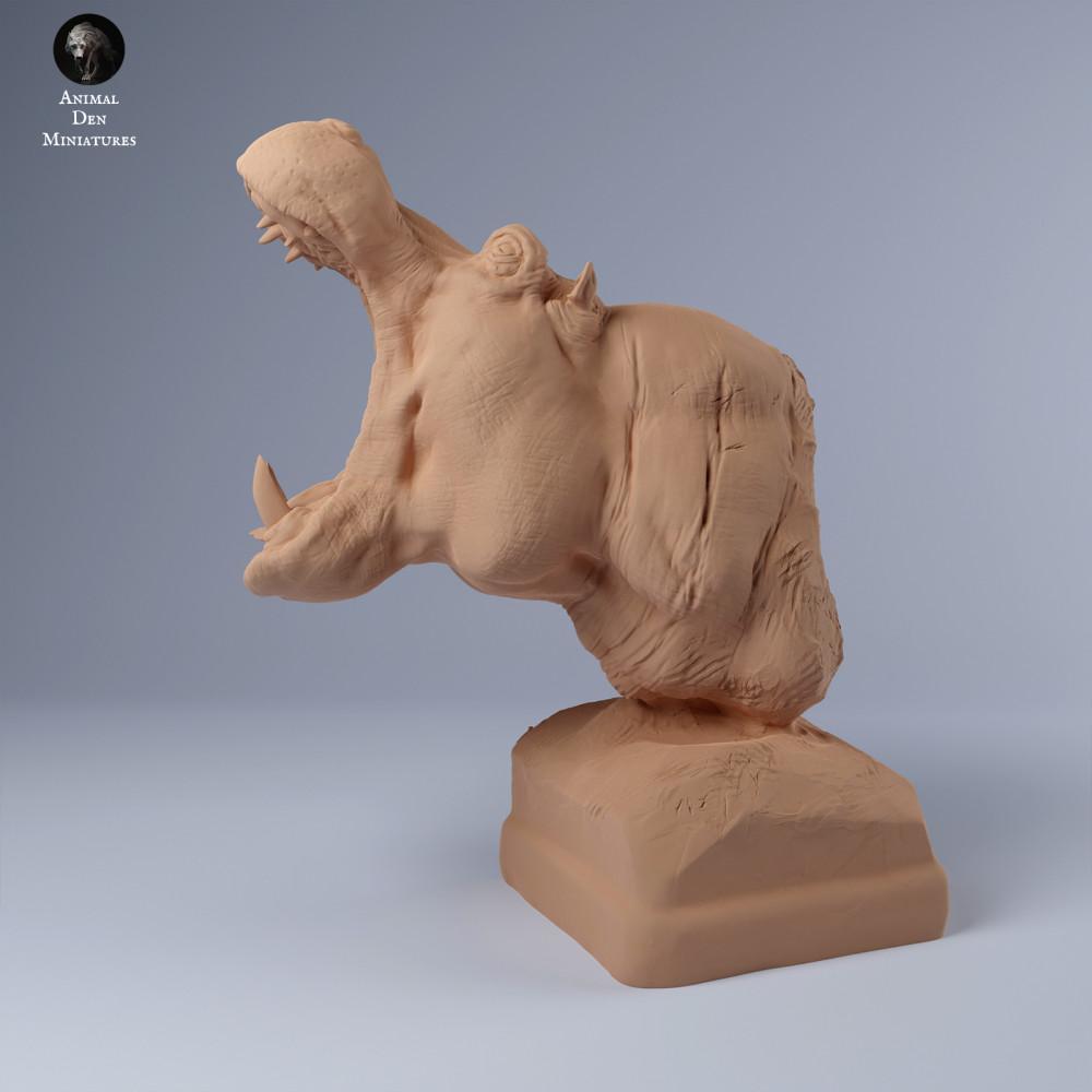 Produktfoto Tierfigur Animal Den Miniatures 0: Wildtier Tierfigur: Flusspferd-Büste (24_03_13)