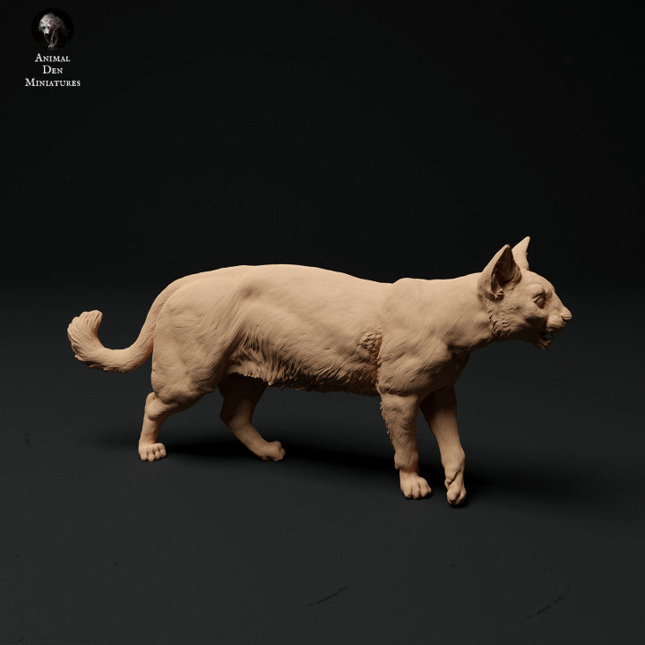 Haustier Figur: laufende Katze (a002)
