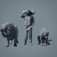 Löwe und Löwin - Tiere der Savanne (23_02_13)