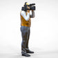 Produktfoto Diorama und Modellbau Miniatur Figur: Reporter Team - Kameramann mit Handkamera