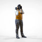 Produktfoto Diorama und Modellbau Miniatur Figur: Reporter Team - Kameramann mit Handkamera
