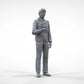 Produktfoto Diorama und Modellbau Miniatur Figur: Reporter Team - Reporter mit Mikro