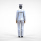Produktfoto  0: Matrosin weiblich: Seemfrau in Uniform steht in Position