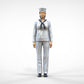 Produktfoto  0: Matrosin weiblich: Seemfrau in Uniform steht in Position