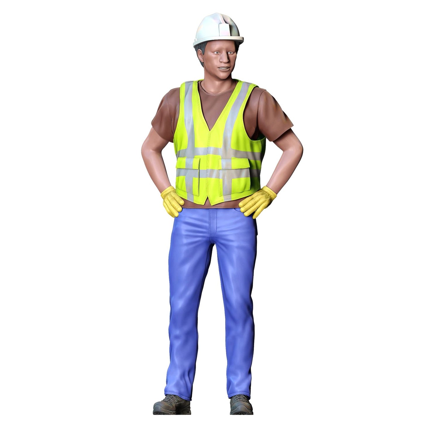 Produktfoto  0: Straßenarbeiter mit Helm
