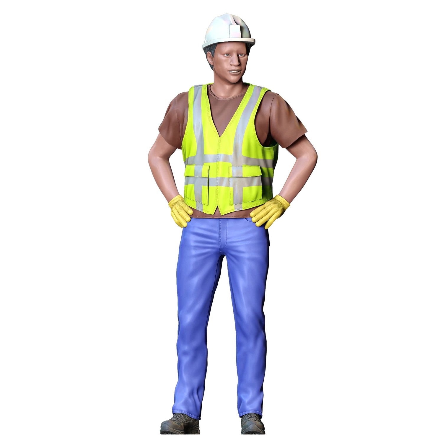 Produktfoto  0: Straßenarbeiter mit Helm