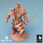 Produktfoto Tabletop 28mm Lord of the Print (LotP) 0: Fantasy Figur: Ork Warlord / Kriegshäuptling Azhrog, Barbar-Champion mit gezackter Zweihand-Axt (24_04_E3)