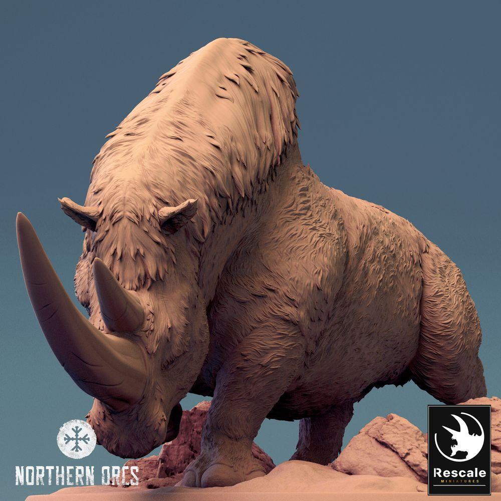 Produktfoto Tabletop 28mm Lord of the Print (LotP) 0: Tabletop Miniatur: Ork Kriegseber Rhino-Boar, Rieseneber im Ansturm, War Boar Mount, monströse Bestie (24_04_D1)