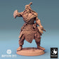 Produktfoto Tabletop 28mm Lord of the Print (LotP) 0: Tabletop Miniatur: Ork Krieger/Berserker mit Hakenklinge und Truhen-Schild, Orc Warrior (24_04_H1)