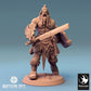 Produktfoto Tabletop 28mm Lord of the Print (LotP) 0: Tabletop Miniatur: Ork / Orc Krieger - brüllender Barbar mit Großschwert und Schild, Berserker (24_04_J1)