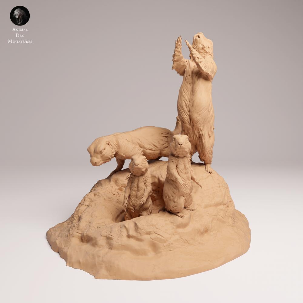 Produktfoto 2: Wildtier Tierfigur: Präriehunde (25_09_02)