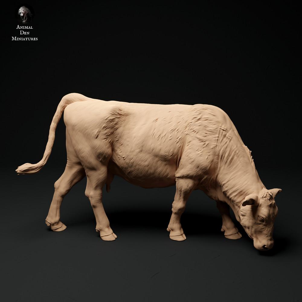 Produktfoto Tierfigur Animal Den Miniatures 0: Bauernhof Tierfigur: Red-Devon-Kuh - grasend (24_01_65)