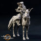 Produktfoto mittelalterliche historische Figur 75mm Scale The Printing Goes Ever On (TPGEO)  0: Mittelalterliche Ritter Figuren Reiter mit Späher - 75mm Modelle - Krieger der Mark