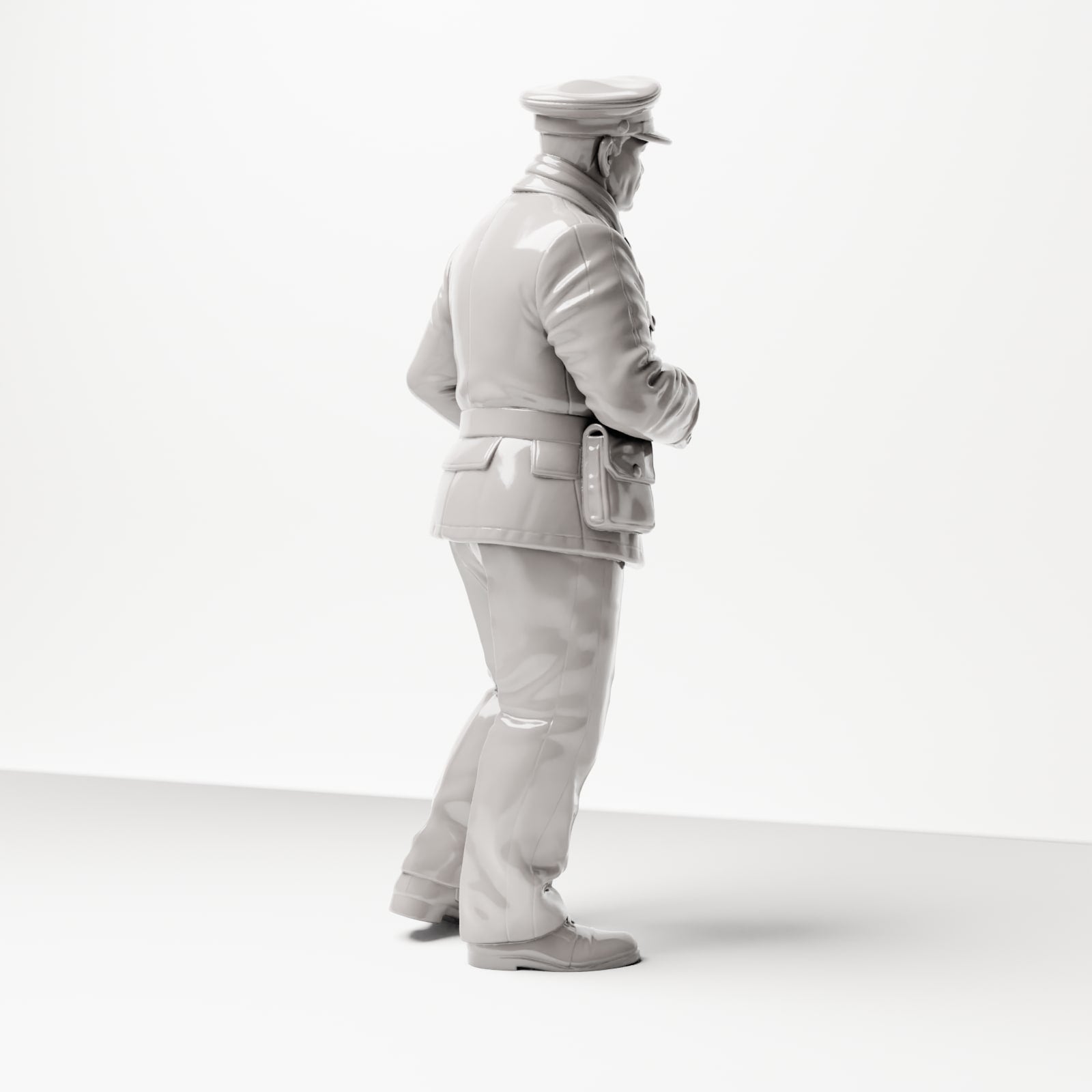Diorama Modellbau Produktfoto 3: Historische Diorama Figur: Schaffner / Fahrkartenkontrolleur mit Lochzange, 1920er-1930er (sc09)
