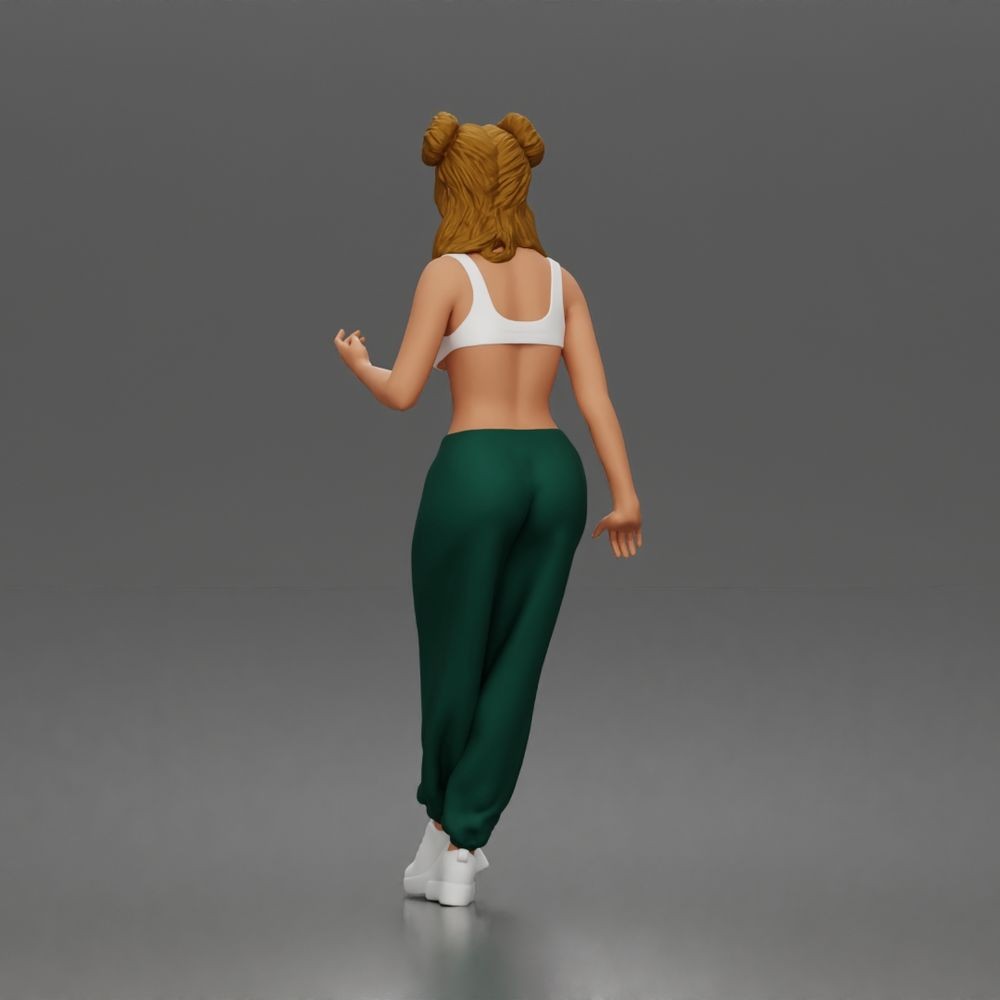 Diorama Modellbau Produktfoto 4: Stehende Figur: Frau im schulterfreien Badeanzug (a198)