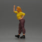 Diorama Modellbau Produktfoto 5: Stehende Figur: Frau mit erhobenem Arm & Hand an der Hüfte (a157)