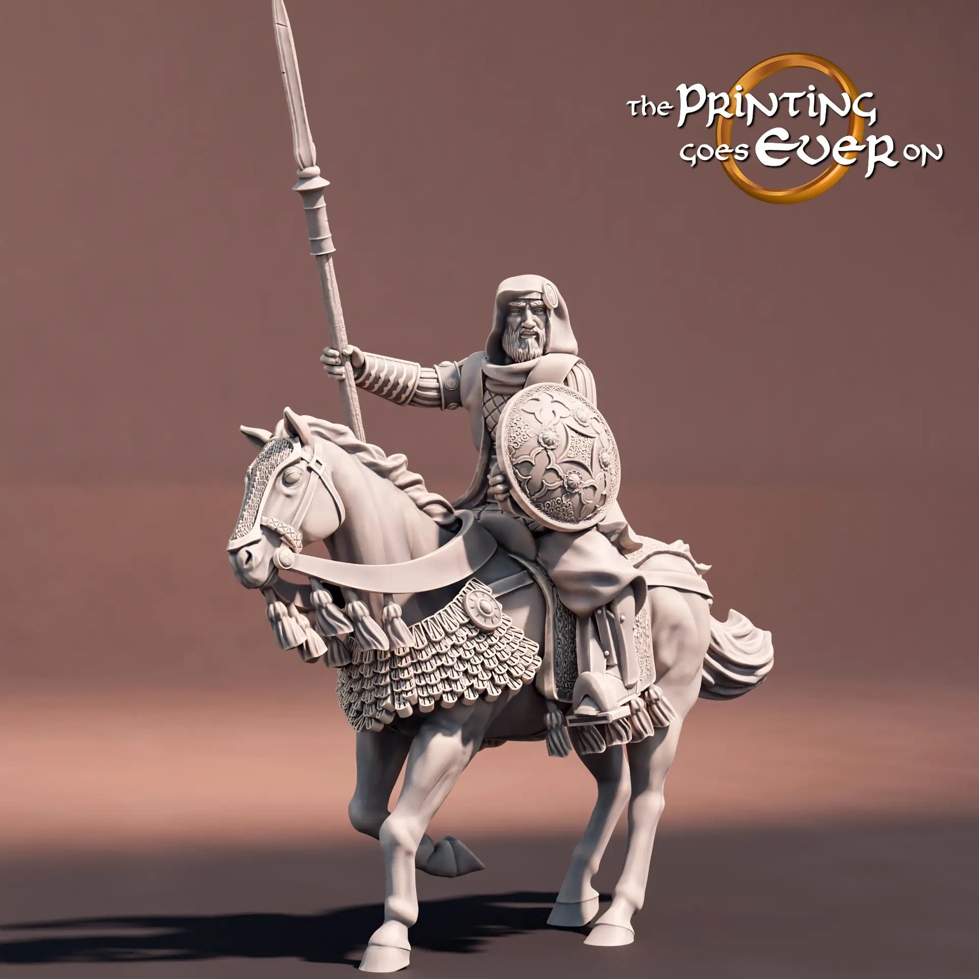 Produktfoto Tabletop 28mm The Printing Goes Ever On (TPGEO)  0: Reiter des Südens: Orientalische Kämper mit Bogen und Speer - Nomaden Volk aus der Wüste